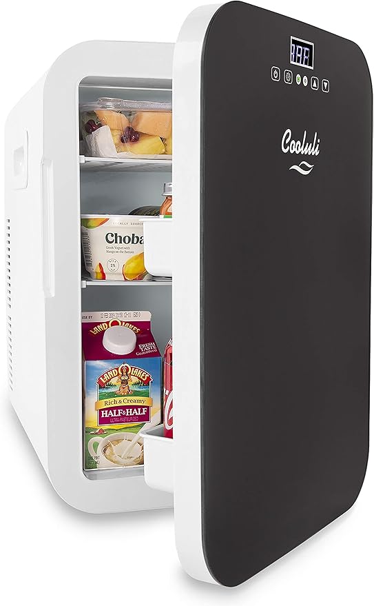 Cooluli 20 Liter Mini Fridge With Temperature Control - Black - View 1 | Fridge.com