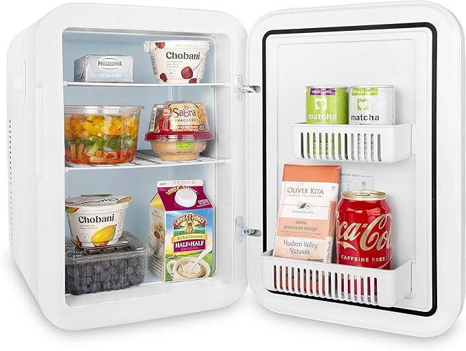 Cooluli 20 Liter Mini Fridge With Temperature Control - Black - View 5 | Fridge.com