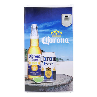 Corona 3.2 Cu. Ft. Mini Fridge with Built-In Bottle Opener, Compact Refrigerator for Dorm Room, Office & Bedroom, Freestanding Beverage Refrigerator, | Fridge.com