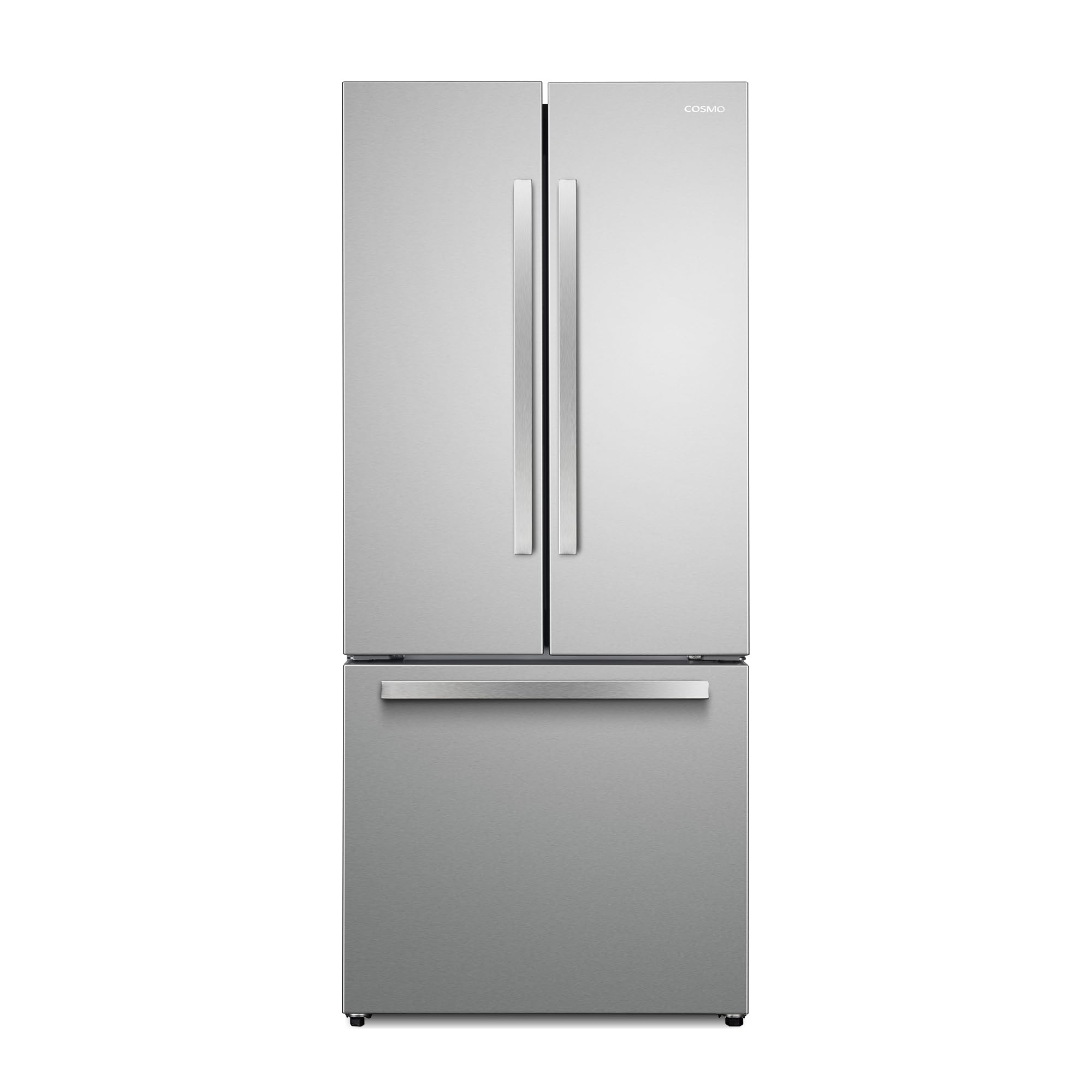 COSMO COS-RFFV183GHS 30 in. Vista Collection 17.5 cu. ft. Counter Depth 3-Door French Door Refrigerator, Freezer Drawer, Stainless Steel | Fridge.com