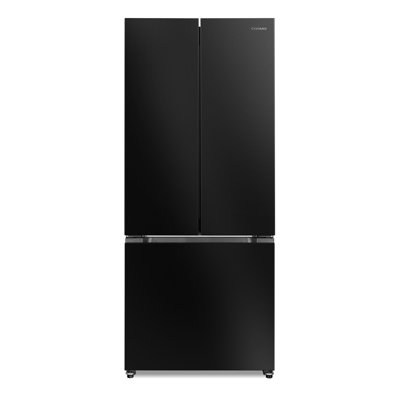 Cosmo 30 In. Vista Collection 17.5 Cu. Ft. Counter Depth 3-door French Door Refrigerator, Freezer Drawer, Matte Black | Fridge.com