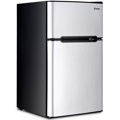 Costway 3.2 Cubic Feet Portable Freestanding Mini Fridge with Freezer | Fridge.com