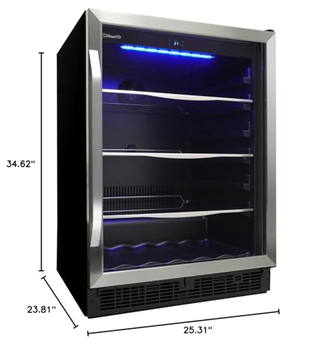 Danby Silhouette SBC057D1BSS Stainless Steel Single Zone Beverage Center | Fridge.com