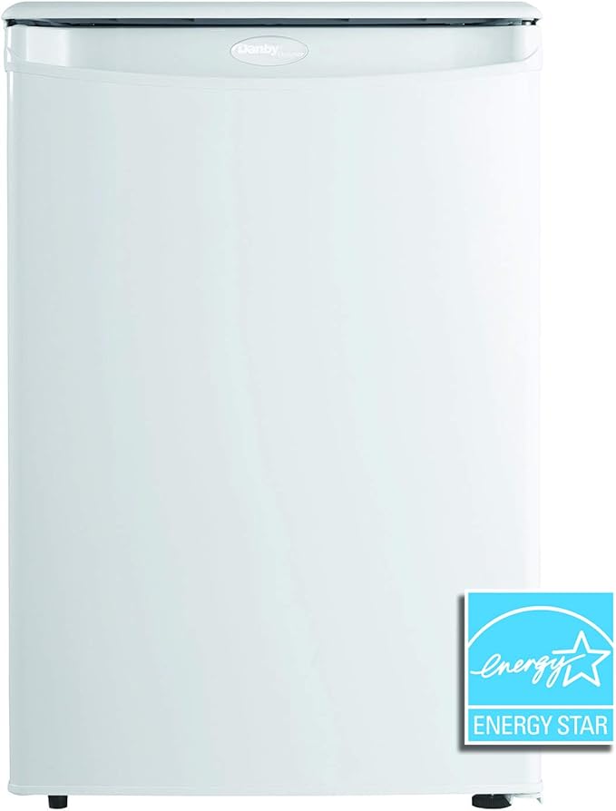 Danby Designer Dar026a1wdd-6 2.6 Cu.Ft. Mini Fridge, Compact Refrigerator For Bedroom, Office, Bar, Countertop, E-Star Rated In White - View 3 | Fridge.com