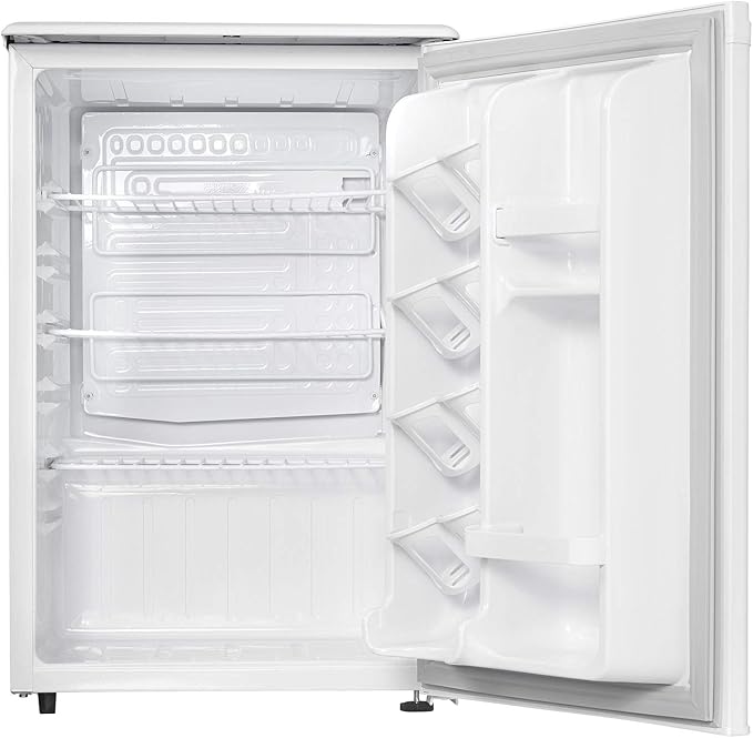 Danby Designer Dar026a1wdd-6 2.6 Cu.Ft. Mini Fridge, Compact Refrigerator For Bedroom, Office, Bar, Countertop, E-Star Rated In White - View 4 | Fridge.com