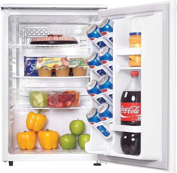 Danby Designer Dar026a1wdd-6 2.6 Cu.Ft. Mini Fridge, Compact Refrigerator For Bedroom, Office, Bar, Countertop, E-Star Rated In White - View 5 | Fridge.com
