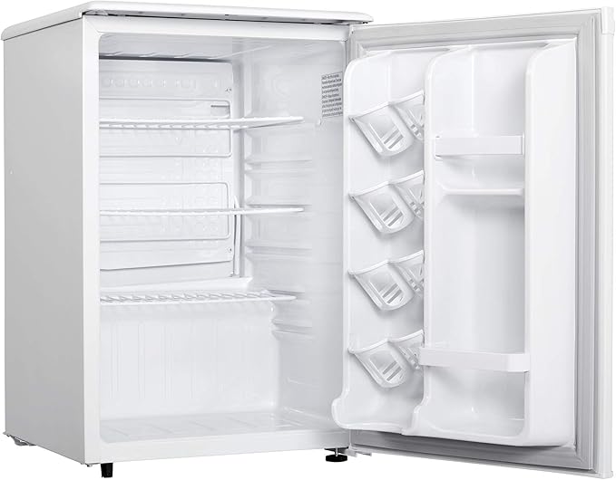 Danby Designer Dar026a1wdd-6 2.6 Cu.Ft. Mini Fridge, Compact Refrigerator For Bedroom, Office, Bar, Countertop, E-Star Rated In White - View 6 | Fridge.com