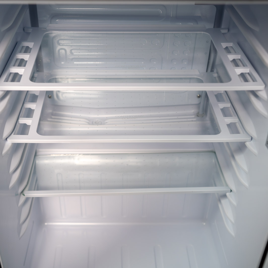 Danby 2.6 cu. ft. Compact Refrigerator 18-Inch Wide In Stainless Steel - View 3 | Fridge.com