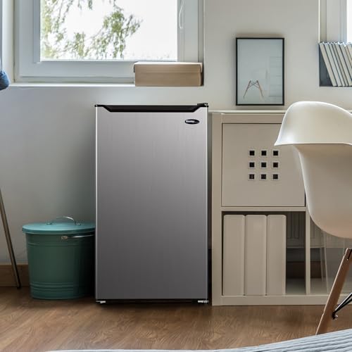 Danby Dar032b2slm 3.2 Cu. Ft. Compact Refrigerator - Stainless Steel - View 2 | Fridge.com