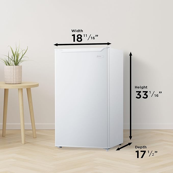 Danby Dar032b2wm 3.2 Cu. Ft. Compact Fridge In White - View 5 | Fridge.com