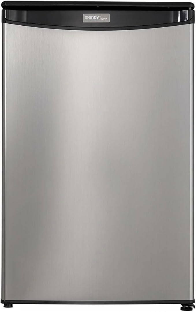 Danby Dar044a4bsldd 4.4 Cu. Ft. Compact Fridge, Stainless Steel - View 1 | Fridge.com
