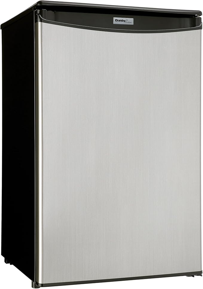 Danby Dar044a4bsldd 4.4 Cu. Ft. Compact Fridge, Stainless Steel - View 3 | Fridge.com