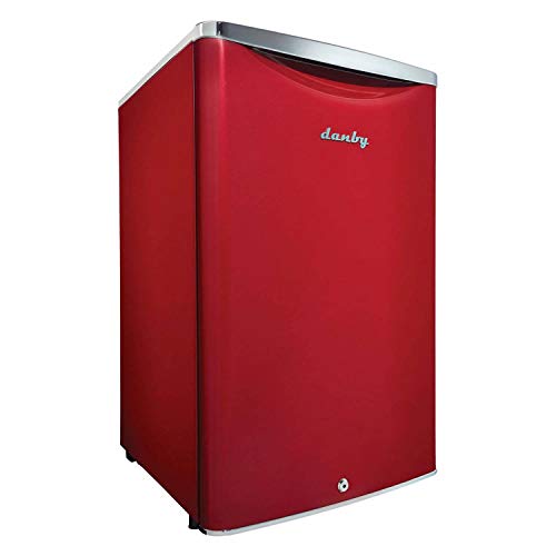 Danby DAR044A6LDB 4.4 cu. ft. Retro Compact Fridge in Metallic Red 4.4 cu. ft. (124 L) capacity compact all refrigerator Featuring Danby’s patented design Energy Star compliant | Fridge.com