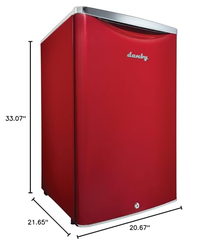 Danby DAR044A6LDB 4.4 cu. ft. Retro Compact Fridge In Metallic Red 4.4 cu. ft. (124 L) Capacity Compact All Refrigerator Featuring Danby’S Patented Design Energy Star Compliant - View 3 | Fridge.com