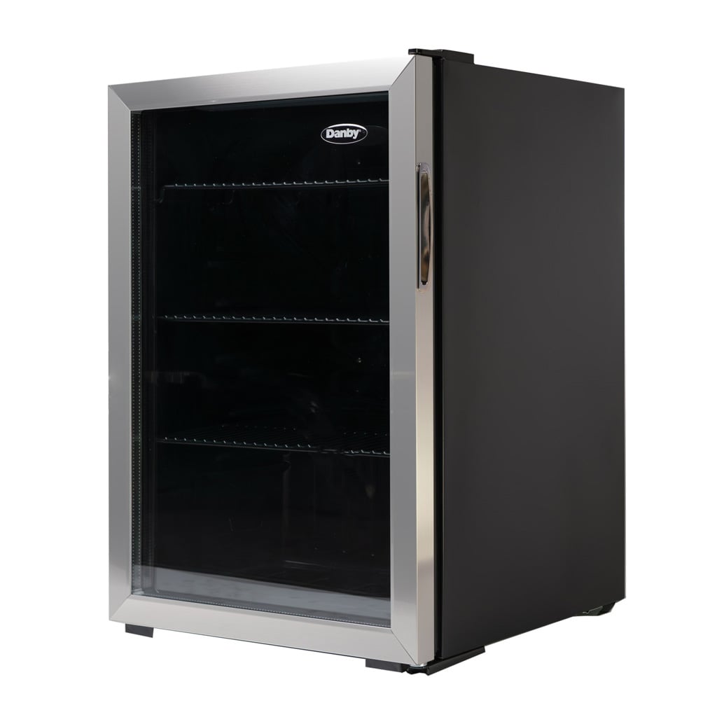 Danby 17.5'' W Freestanding 95 Cans (12 oz.) 2.6 Cubic Feet Beverage Cooler With Reversible Glass Door - View 5 | Fridge.com