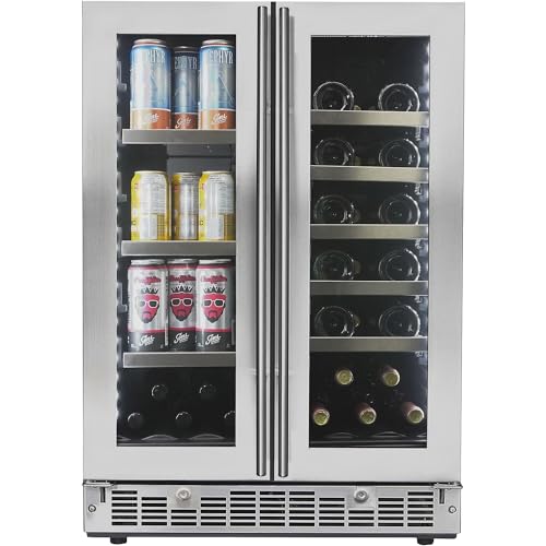 Danby Silhouette Lorraine 24" Stainless Steel French Door Beverage Center - View 2 | Fridge.com