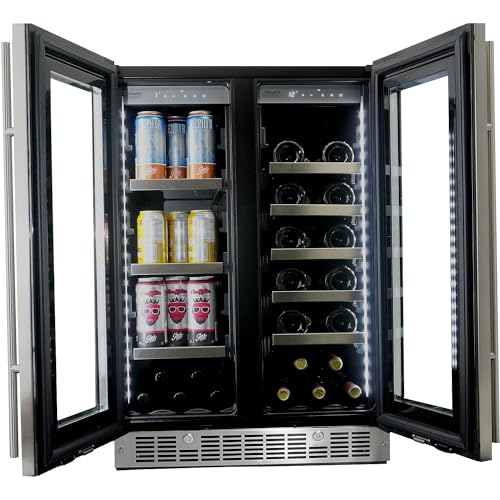 Danby Silhouette Lorraine 24" Stainless Steel French Door Beverage Center - View 4 | Fridge.com