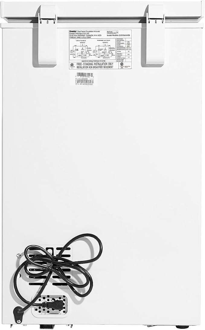 Danby Dcf035a5wdb Chest Freezer, White - View 4 | Fridge.com