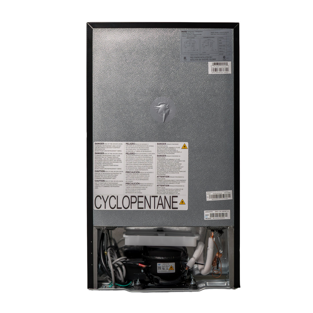Danby 19 Inch Designer 19" Undercounter Compact Top Freezer Refrigerator DCR031B1BSLDD - View 4 | Fridge.com