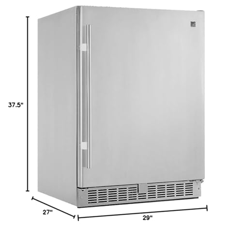 Danby DAR055D1BSSPRO Silhouette 5.5 cu. ft. Stainless Steel Compact Refrigerator - Energy Star - View 2 | Fridge.com