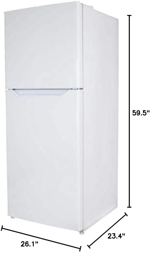 Danby DFF101B2WDB 24" Top Freezer Refrigerator with 10.1 cu. ft. Total Capacity Energy Star Certified Adjustable Glass Shelves in White | Fridge.com