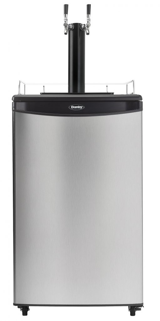 Danby Entertainer 5.4 Cubic Feet Stainless Steel Dual Tap Freestanding Kegerator with | Fridge.com