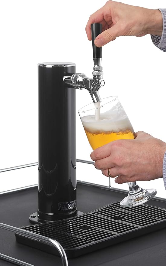Danby DKC054A1BSLDB 5.4 cu.ft. Kegerator, Auto Defrost And Mechanical Thermostat, Keg Cooler With Scratch-Resistant Worktop And Reversible Door Hinge, Single Tap, Steel - View 2 | Fridge.com