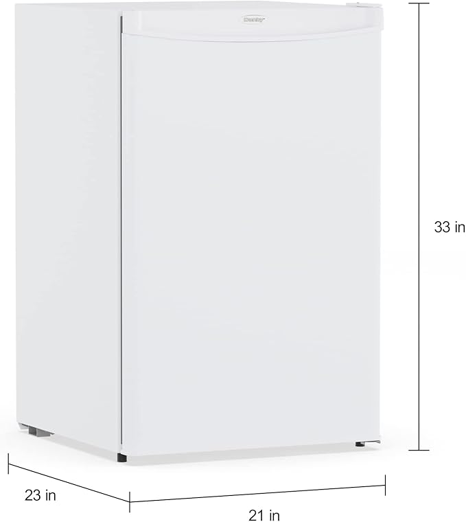 Danby DUFM032A3WDB 3.2 cu.ft. Upright Freezer With 2 Shelves, Garage Ready With Scratch-Resistant Worktop - View 3 | Fridge.com