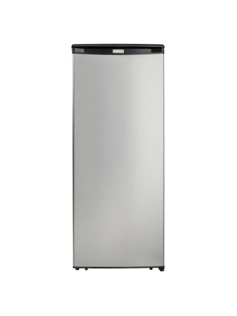 Danby Designer Danby DUFM085A4BSLDD-6 8.5 cu.ft. Garage Ready Upright Freezer With 5 Shelves, Mechanical Thermostat And Manual Defrost, Energy Star Rated - View 3 | Fridge.com