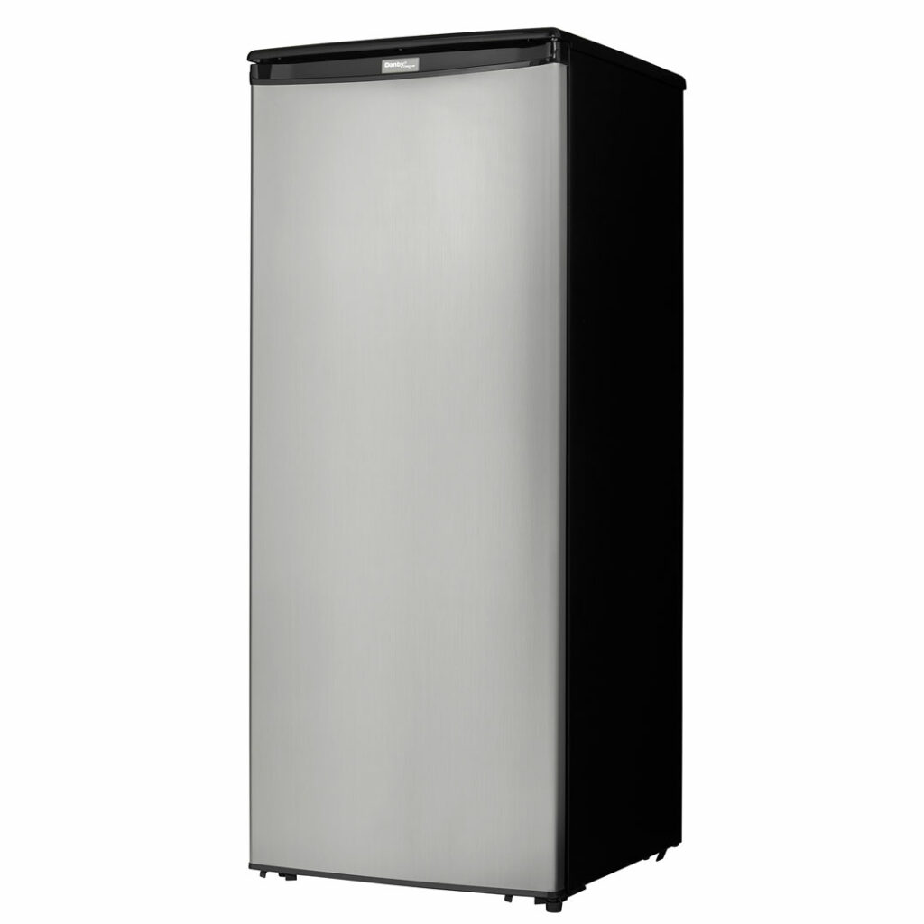 Danby Designer Danby DUFM085A4BSLDD-6 8.5 cu.ft. Garage Ready Upright Freezer With 5 Shelves, Mechanical Thermostat And Manual Defrost, Energy Star Rated - View 5 | Fridge.com