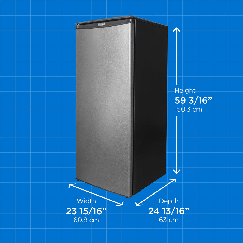 8.5 Cubic Feet Upright Freezer With Adjustable Temperature Controls - View 5 | Fridge.com