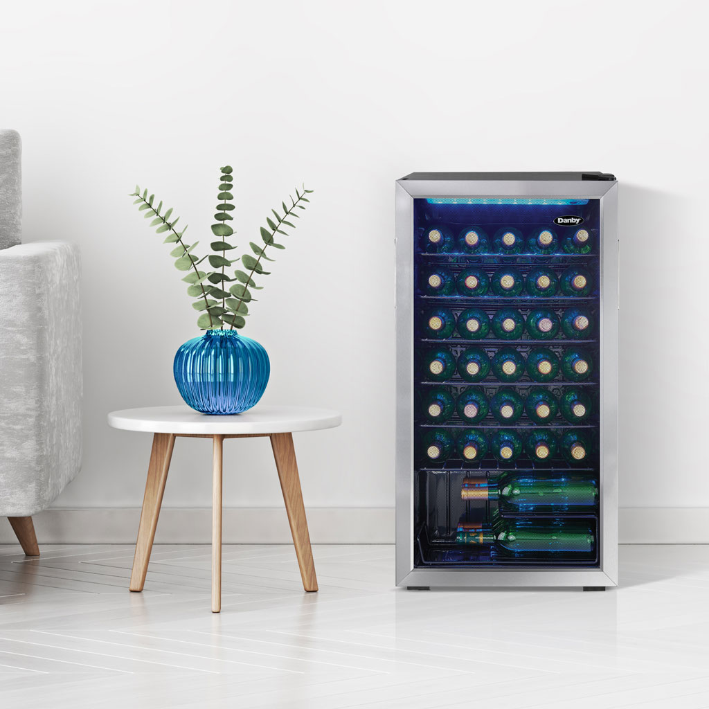 36 Bottle Danby Single Zone Freestanding Wine Refrigerator - View 2 | Fridge.com