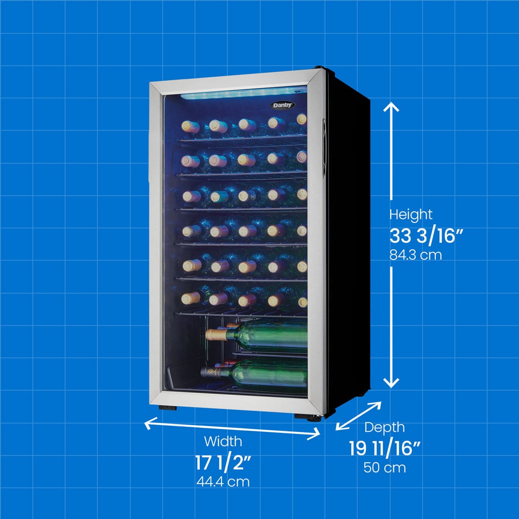 36 Bottle Danby Single Zone Freestanding Wine Refrigerator - View 4 | Fridge.com