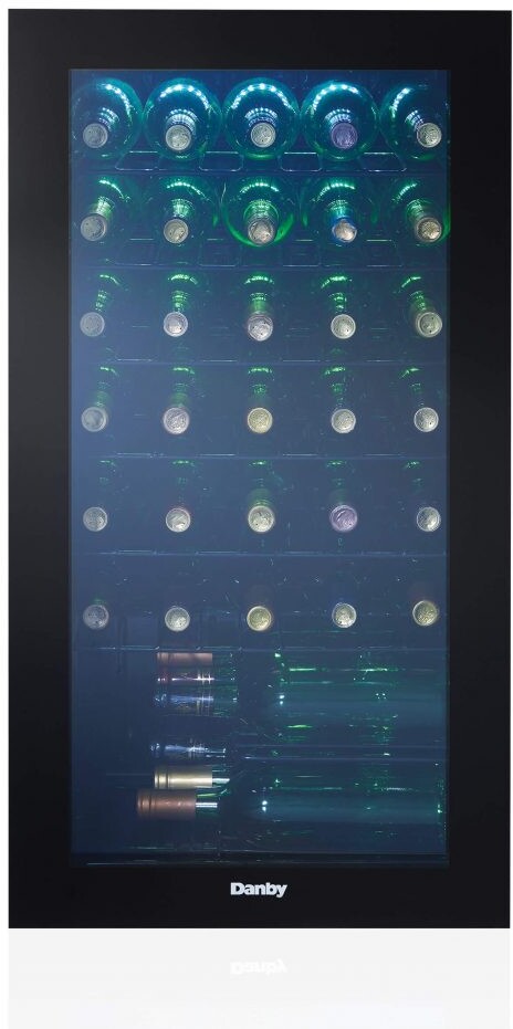 Danby Single Zone 17.5'' Freestanding 36 Bottle Wine Refrigerator with Reversible Door | Fridge.com