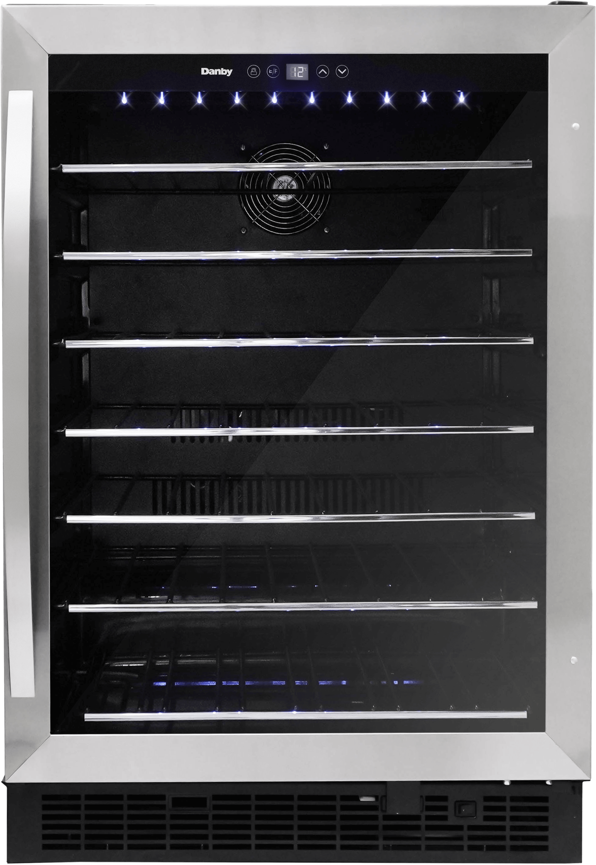 Danby Single Zone 23.8'' Built-In 60 Bottle Wine Refrigerator with Reversible Door | Fridge.com