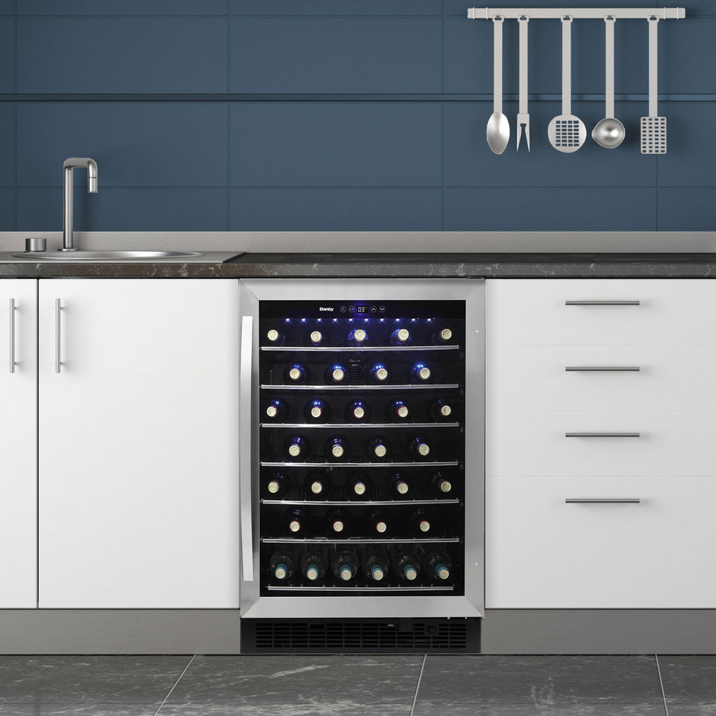 Danby Single Zone 23.8'' Built-In 60 Bottle Wine Refrigerator With Reversible Door - View 2 | Fridge.com