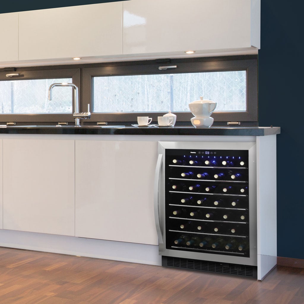 Danby Single Zone 23.8'' Built-In 60 Bottle Wine Refrigerator With Reversible Door - View 3 | Fridge.com