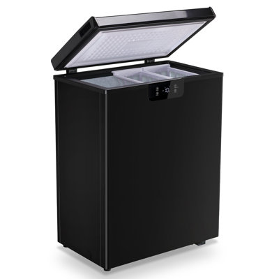 DEMULLER 4.2 Cu.Ft Chest Freezer with 2 Removable Baskets, Small Deep Freezer Electronic Temperature Control, Quiet Mini Freezer Free-Standing Top Doo | Fridge.com