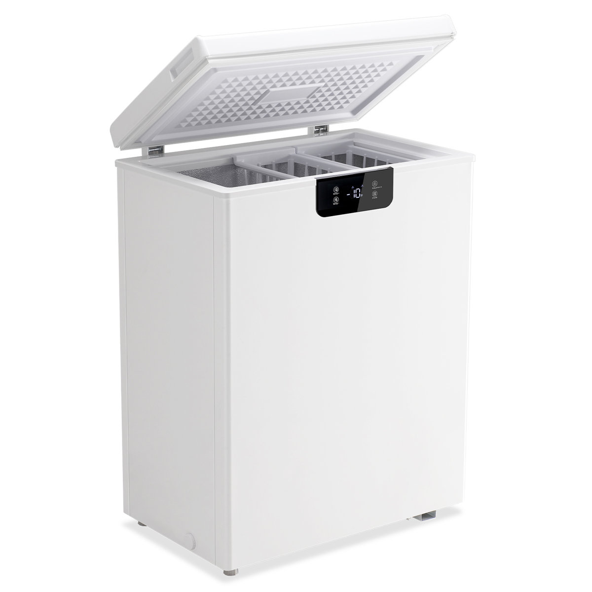 Demuller 4.2 Cu.Ft Chest Freezer with 2 Removable Baskets, Small Deep Freezer Electronic Temperature Control, Quiet Mini Freezer Free-Standing Top Doo | Fridge.com