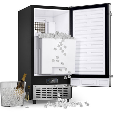 IceOrbit Coolake Under Counter Ice Maker Machine 120 Lbs/day With 30 Lbs Ice Storage, 15 Built-in Freestanding Ice Maker, Self Cleaning, Gravity Drai | Fridge.com