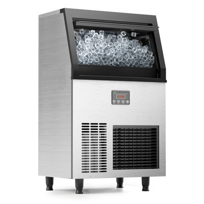 IceOrbit Commercial Ice Maker Machine 200lbs/24h, Under Counter Ice Maker With 50lbs Ice Storage, Air Cooled Stainless Steel Self Cleaning Freestandin | Fridge.com