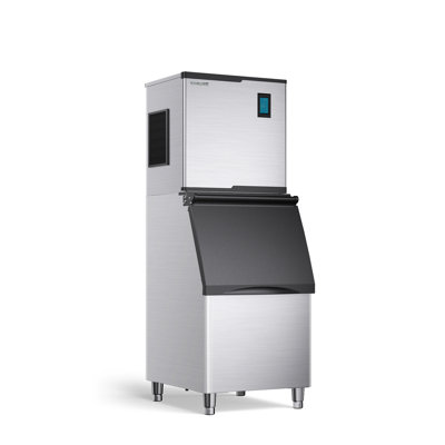 IceOrbit Coolake Commercial Ice Maker Machine 400lbs/24h With 300lbs Large Storage Bin, 22 Inch Stainless Steel Ice Maker For Business Restaurant Cafe | Fridge.com