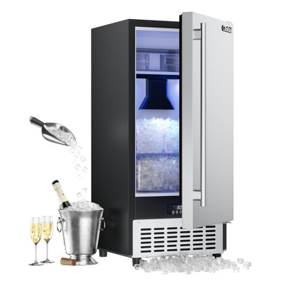 Commercial Nugget Ice Maker Machine, 130lbs Daily Production, Under Counter Sonic Ice Machine With 20lbs Dual Storage Bin | Fridge.com