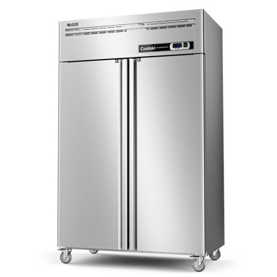 48" 36 Cu. Ft. Auto/Cycle Defrost 2-Door Commercial Upright Freezer - Stainless Steel (ETL DOE Approved) | Fridge.com
