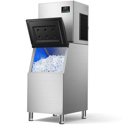 550LBS/24H Commercial Ice Maker with 350LBS Storage | Fridge.com