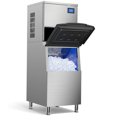 Commercial Ice Maker - 600lbs/Day Production With 560lbs Storage For Restaurant, Bar & Hotel - View 1 | Fridge.com
