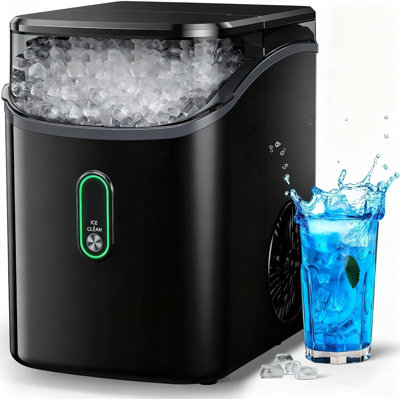 Nugget Ice Maker Countertop,33 lbs per Day, Chewable Pebble Ice Machine,Portable Pellet Ice Maker with Scoop — Dreamsmith, model IM-BSQ-24-XB