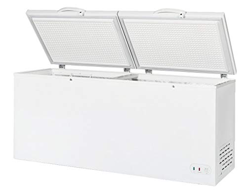DUURA Chest Freezer Sub Zero Commercial Freezer with Split Top Double Locking Lids, Indoor or Outdoor Ready for Garage, Basement, Restaurant, Cafe, 30 Cu. Ft., White | Fridge.com