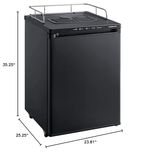 EdgeStar BR3002 24 Inch Wide Kegerator Conversion Refrigerator For Full Size Kegs With Deep Chill Mode - Black - View 2 | Fridge.com