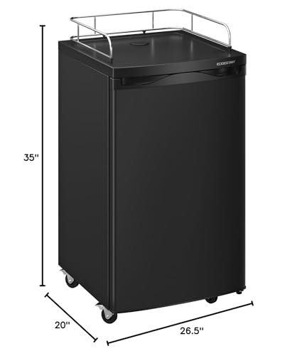 EdgeStar BR2001SS Ultra Low Temp Stainless Steel Refrigerator For Kegerator Conversion - View 2 | Fridge.com